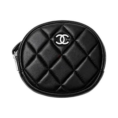 Chanel Quilted CC Round Coin Purse