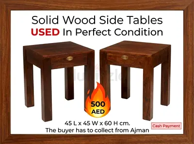 Solid wood side tables