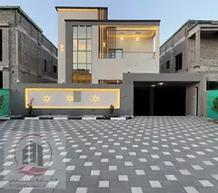Villa for sale at Ajman -Al Yasmeen area the Villa 3200 sqft G +1 ( 4 Master room +big court +