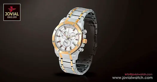 Jovial Two-Tone Men’s Chronograph Watch – Stainless Steel