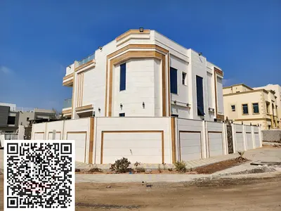 فيلا زاوية للبيع بعجمان منطقة الحليو  الفيلا ارضى واول مساحة الفيلا 3750 قدم الفيلا ( 5 غرفة ماستر  +مجلس كبير +  صالة كبيرة + حوش كبير + غرفة خادمة )