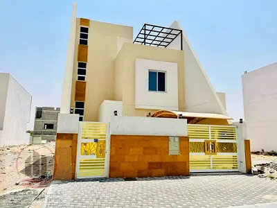 Villa  for sale at Ajman  -Al zaya  area  the Villa  2000 sqft   -G +1 ( 3  Master room +big  Majlis +3  Hall)