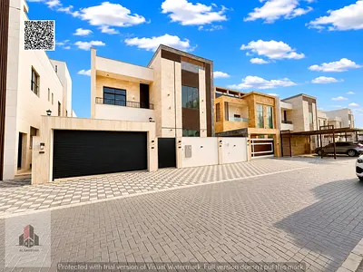 Elegant villa for sale, opposite a mosque, featuring an elevator.