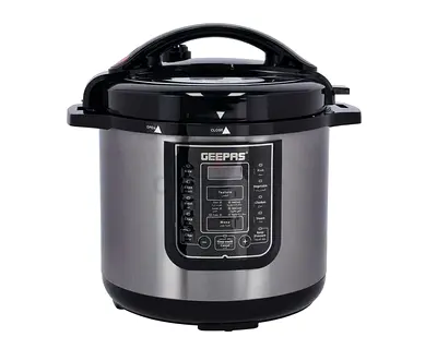 Geepas GMC35030 Digital Multi Cooker, 12L, 1600W with 14 Cooking Programs and LED Display