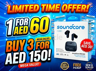 ​🔥 Limited Offer: Anker Soundcore R50i NC | 1 for 60 AED / Buy 3 for 150 AED (Brand New Sealed)