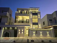 Villa  for sale at Ajman  -Al zaya  area  the Villa  3200 sqft   -G +2 ( 5  Master room +big  Majlis