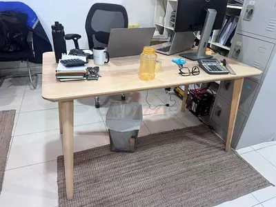 Lisabo -Light wooden office desk - good condition, simple design
