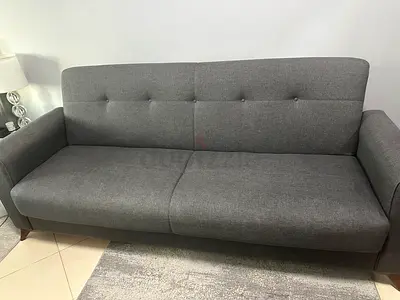 Grey sofa bed