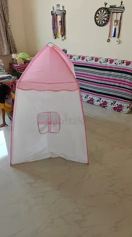 Kids Pink Play Tent - Foldable Indoor Playhouse
