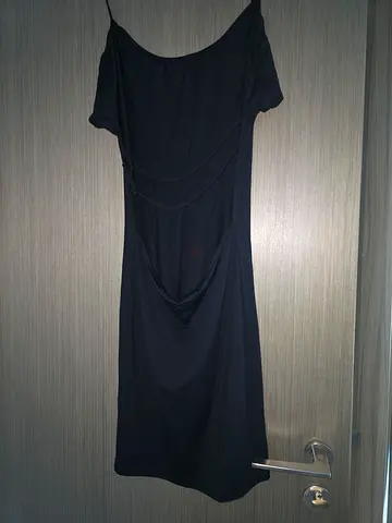 Simple black midi dress, good condition