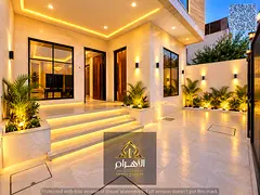 Opposite Al Safeer Mall | Exceptional luxury villa for sale in Al Zahia | 5 bedrooms, G+2 | Custom-f