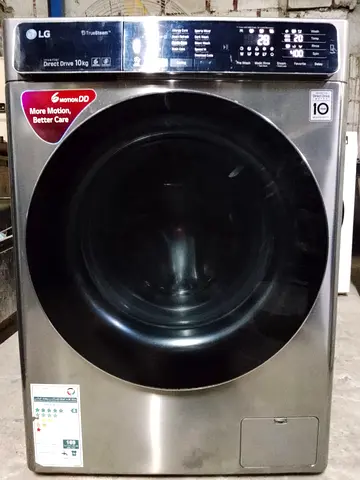 LG Front Load Washing Machine 10kg - Direct Drive, Silver