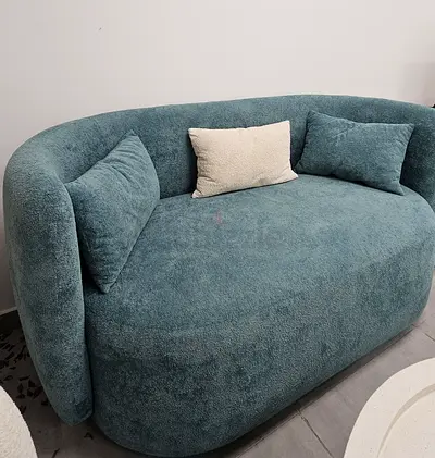 elegance modern bluish 2 seater sofa
