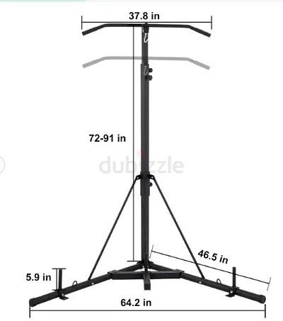 Marshal Fitness Heavy-Duty Punching Bag Stand – High-Durability Steel Frame - Brand New