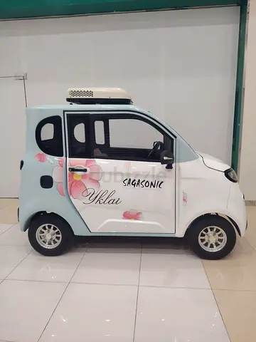 ELECTRIC MINI AC CAR For 4 Person 60v battery Strong Cooling