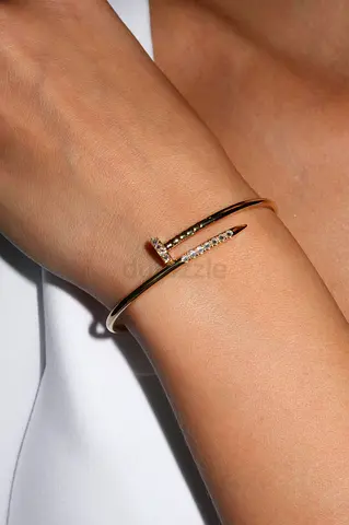 Cartier just un clou bracelet with diamonds