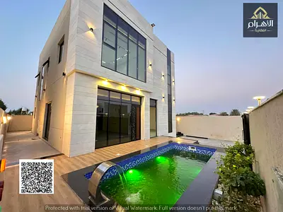 4-bedroom property with a swimming pool, located near a mosque; registration fees included.