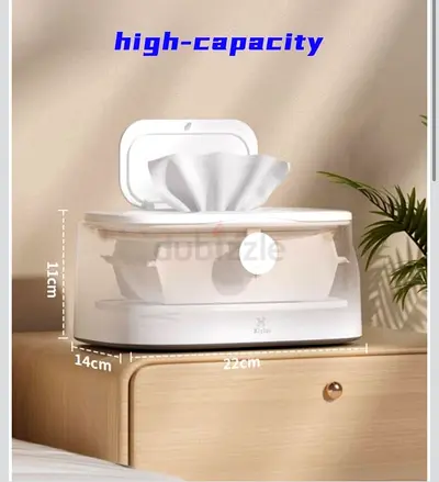 High-capacity Wet Wipes / Tissue Dispenser Box - White