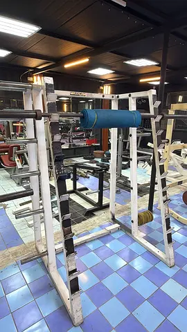 Used Smith Machine / Squat Rack with Barbell - Solid Gym Frame