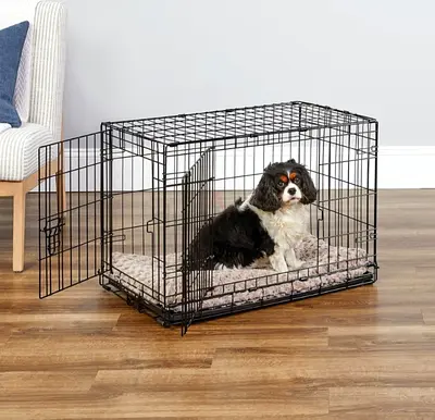 Foldable metal Dog Crate (cage) with cover