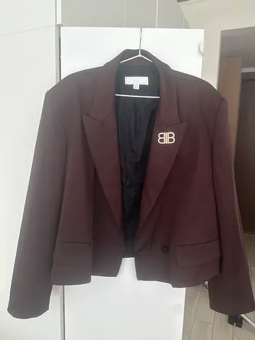 Dark Brown Women's Blazer - Good Conditioning will give free top set with pants and jacket