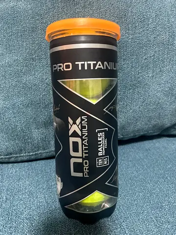 Can of NOX Pro Titanium Tennis Balls – 3 Ball Can, Good Condition