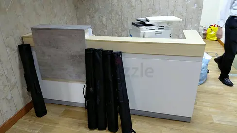 Reception counter desk / front desk unit in good condition