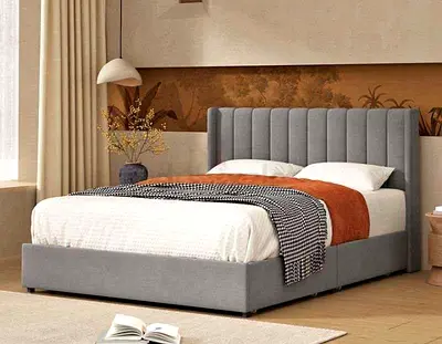 Premium Quality Cotton fabric Queen Bed Available