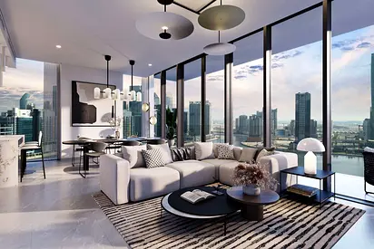Furnished 1BR Apartment | Peninsula Four The Plaza B | Burj & Marina Views