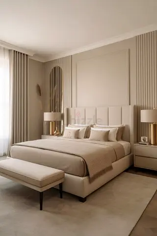 Elegant minimal style 180*200 king size bed