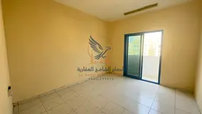 For annual rent in Ajman a one-bedroom apartment with a living room excellent space balcony open vie