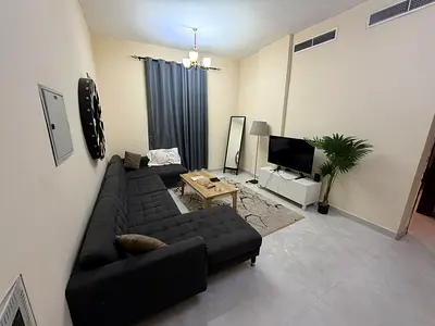 1-Bedroom Apartment for Monthly Rent – Ajman Corniche, Al Massa Building Sea View | Fully Equipped with Electrical Appliances | Master Bedroom