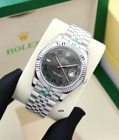 Rolex Datejust 41mm Stainless Steel Jubilee Bracelet — Grey Roman Dial Master Quality Watch
