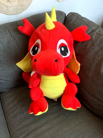 Large Red Dragon Plush Toy