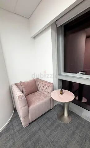 Pink Velvet Tufted Armchair - Compact Single Seater