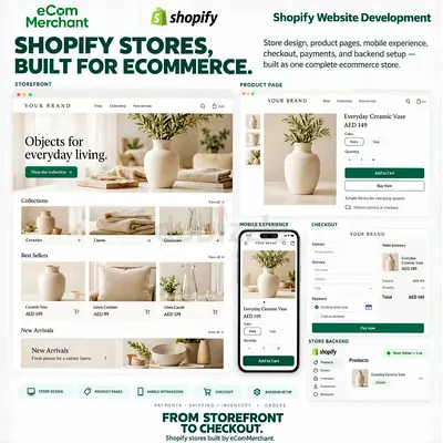 SHOPIFY STORES, BUILT FOR ECOMMERCE