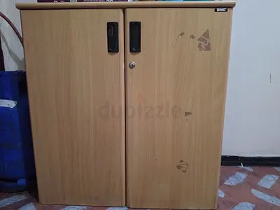 Light wood two-door cabinet / cupboard - good for storage