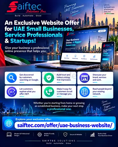 Professional Website Design for UAE Businesses – Special Offer