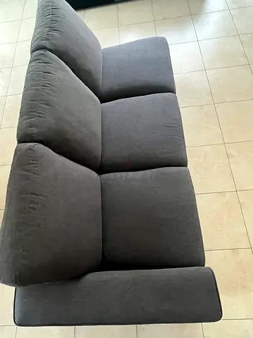 3-seater grey fabric sofa in perfect condition