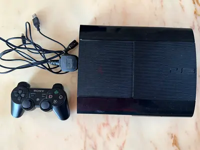 Sony PlayStation 3 super Slim with Controller and Cables
