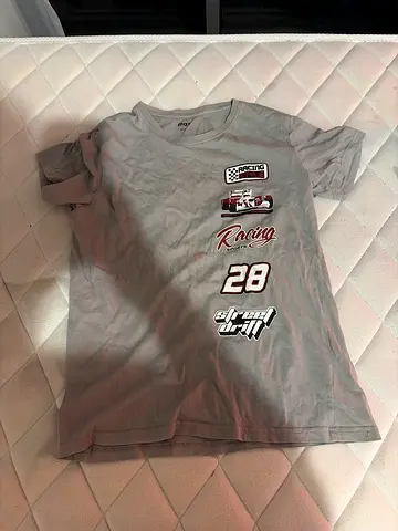 Used racing style t shirt for 11-12 kids