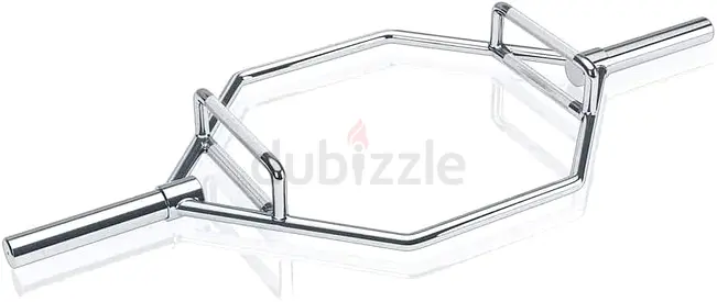 YALLA Olympic Hex Trap Bar – 26kg, Dual Handles & 50mm Sleeves