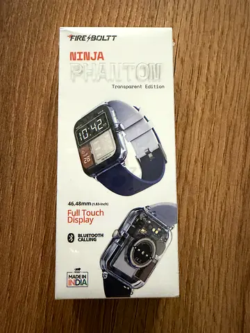 Fire-Boltt Ninja Phantom transparent smartwatch - brand new in box