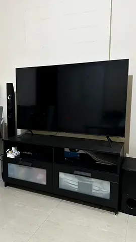 55" Flat Panel samsung TV in Good Working Condition with stand