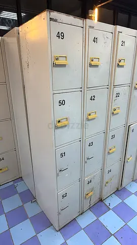 Used metal storage locker unit