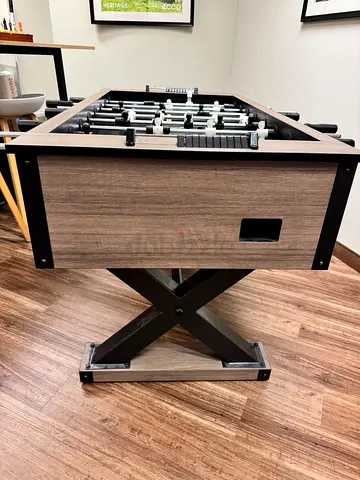 Sturdy Wooden Foosball Table on X-Base — Good Condition