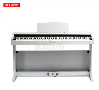 Pearl River V‑05 White Digital Piano with Bench - Good Condition