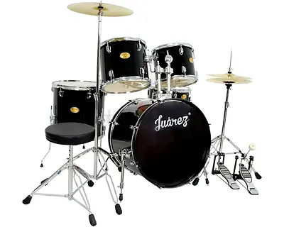 JUAREZ Obra Full Size 5-Piece Adult Acoustic Drum Set JRD500/BK