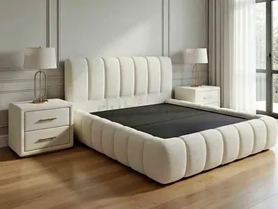 Premium Quality Cotton Fabric Luxury king Bed Available