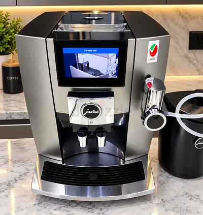 Jura-J8 Automatic Espresso Coffee Machine - Black, Fully Automatic Neat clean